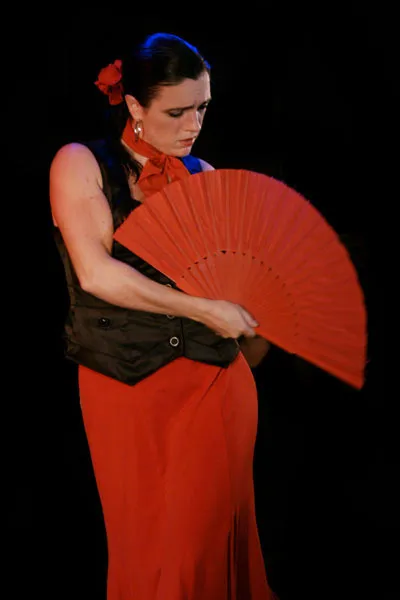 Christina Tremblay dansant le flamenco sur scène